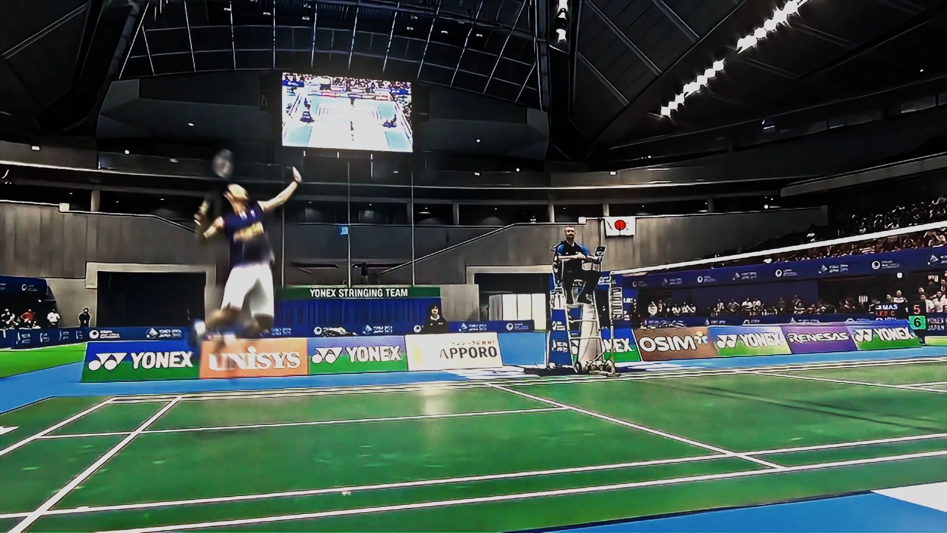 法国羽毛球队鏖战印尼羽毛球队，李宗伟制霸全场